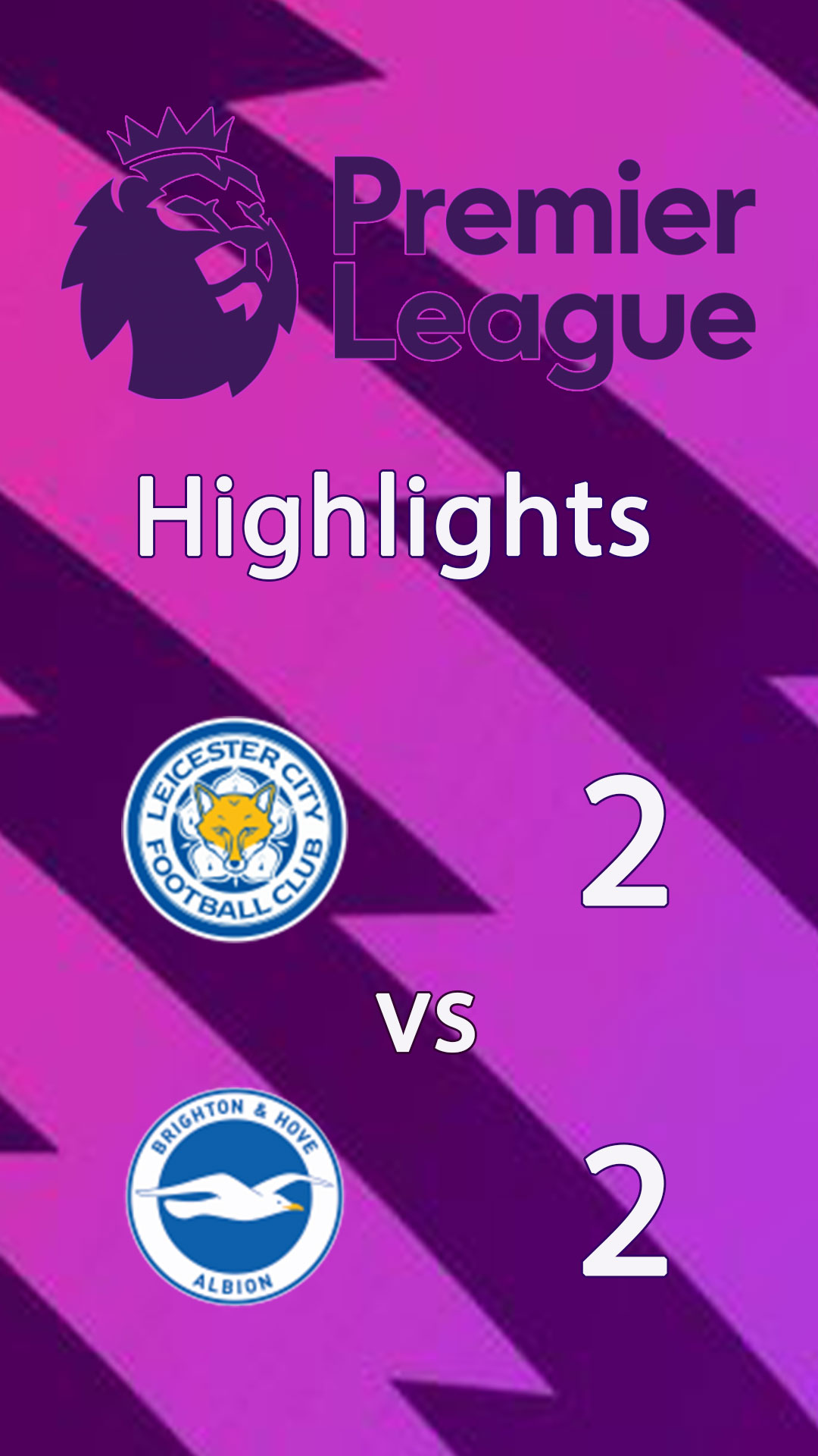Leicester City 2 - 2 Brighton & Hove Albion : Highlight Premier League 24/25